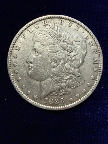 1888 Morgan Dollar AU/BU Mint State 90% Silver $1 US Coin Collectible