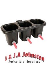 3 Teat Calf Milk Feeding Feeder Bucket Bar Teats Drop Calf Weaning Rearing