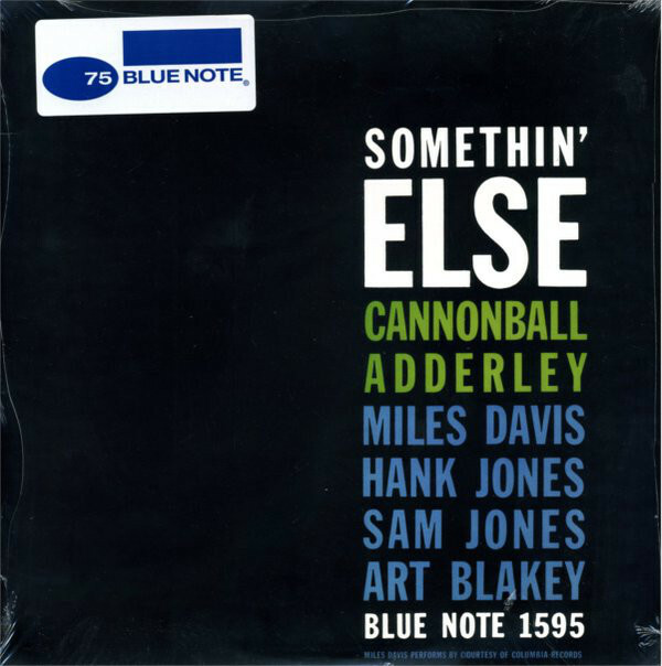 CANNONBALL ADDERLEY 'Somethin Else LP Miles Davis Art Blakey Sam