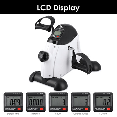 Mini Exercise Bike Portable Foot Cycle Arm&Leg Peddler Machine With LCD Displays