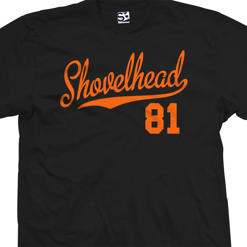 Shovelhead 81 Script T-Shirt | 1981 FLH Chopper Bobber Biker Motorcycle Jersey