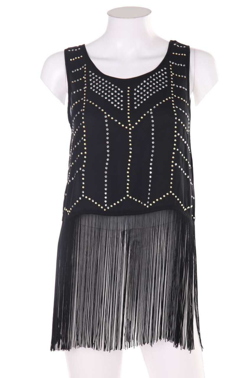 H&M DIVIDED Top Jewelry Stones D 36 black