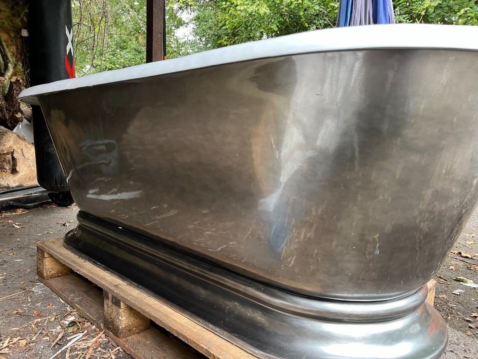 cast iron bath freestanding eBay