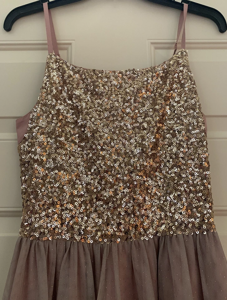 Storm by Monsoon Girls Pink Sequined Party/Wedding Occasions Dress -15 Years - Image 3 of 4