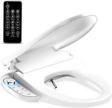 Electric Bidet Toilet Seat with Wireless Remote - Elongated Heated Bidet Toilet