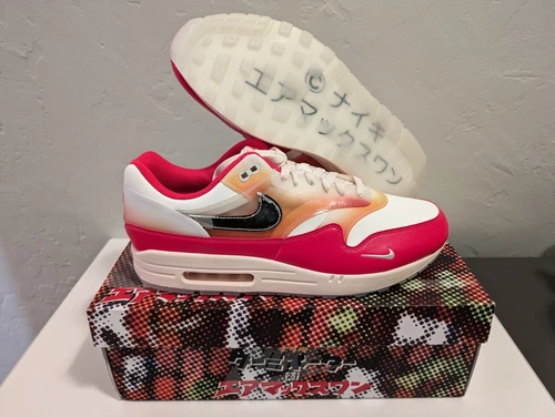Nike Air Max 1 '87 PRM Soft Vinyl Sofvi Red FN7683-133 Size 14W / 12.5 Men's