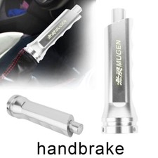 1pcs Mugen Silver Aluminum Car Handle Hand Brake Sleeve Universal Fitment Cover