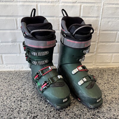 LANGE XT3 90 LV green womens ski boots Grip Walk 3M Thinsulate MONDO 25.5 USED