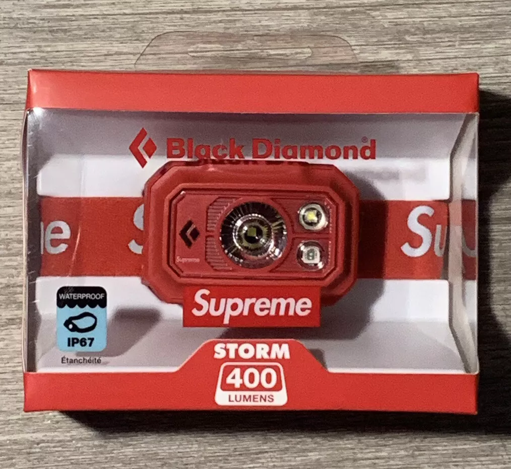 SUPREME / Black Diamond Storm 400 Headlamp - Red - Brand New