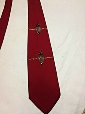 Vintage Hand Painted Necktie Art Deco Swing Tie 1940's 4" wide Dayton Mpls 40s