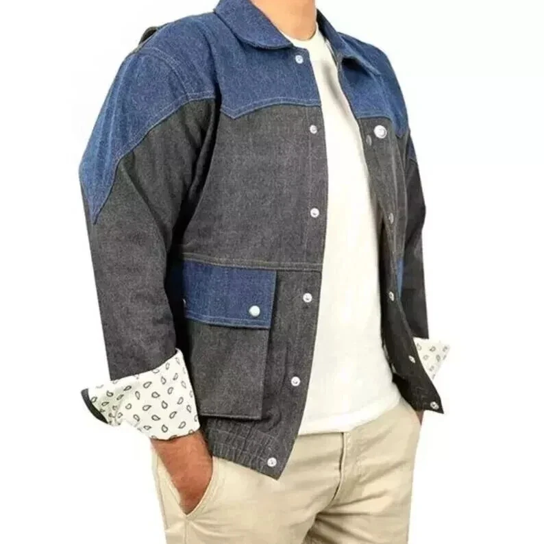 Chaqueta vaquera Regreso al futuro años 80 | Hecha a mano Marty McFly Regreso al futuro Foto 4 de 4