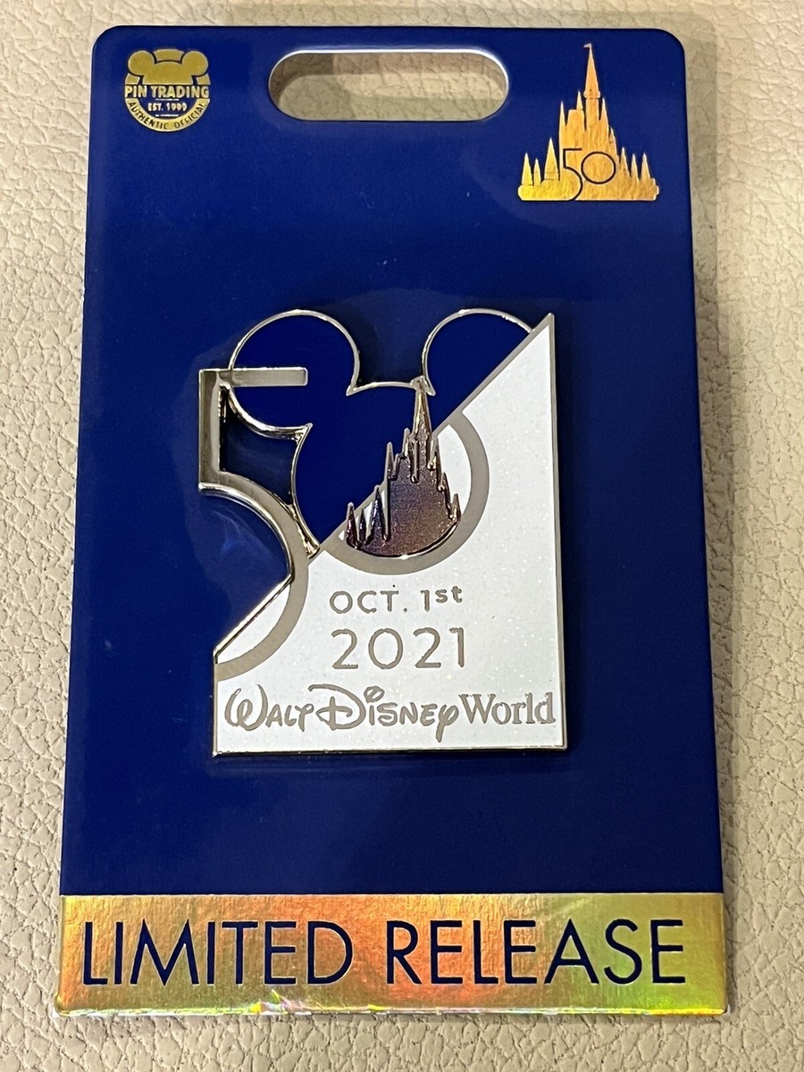 Disney World 50th Anniversary Magic Kingdom October 1st LR Pin H01