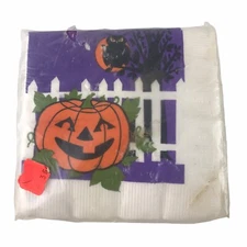 Halloween Napkins Laurel Party Goods Jack'O-Lantern Owl Vintage Sealed Pack 20