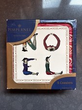 Set 6 Sottobicchieri Pimpernel Premier Collection Natale 'NOEL' Sughero Stampa artistica