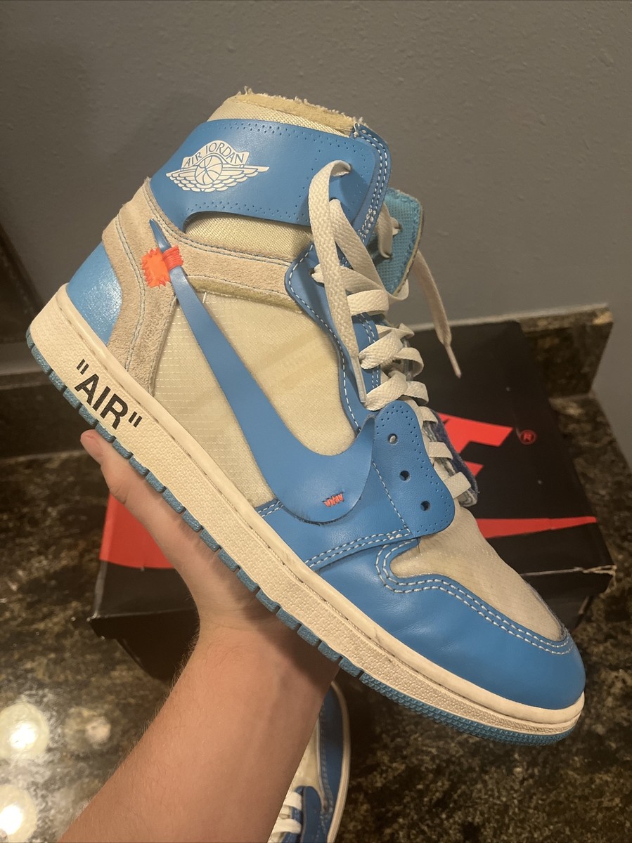 Men's Nike Air Jordan 1 Retro High OG x OFF-WHITE UNC Shoes Men's Nike Air Jordan 1 Retro High OG x OFF-WHITE UNC Shoes
