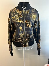 VERSACE JEANS COUTURE Black Reversible Bomber...