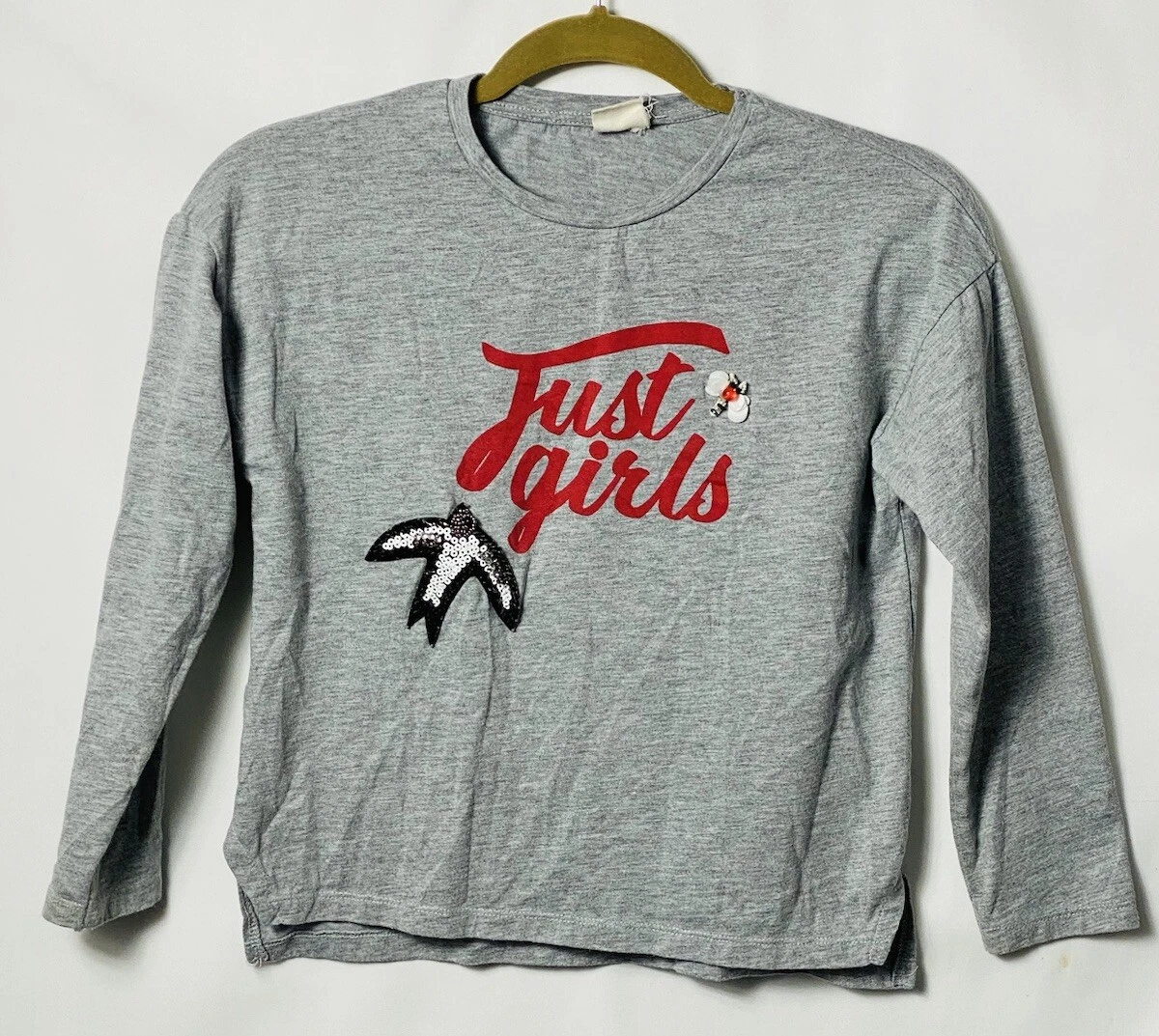 Pull Zara Fille 11-12 Ans - Gris Cœurs Manches Longues Coton - Occasion TB État