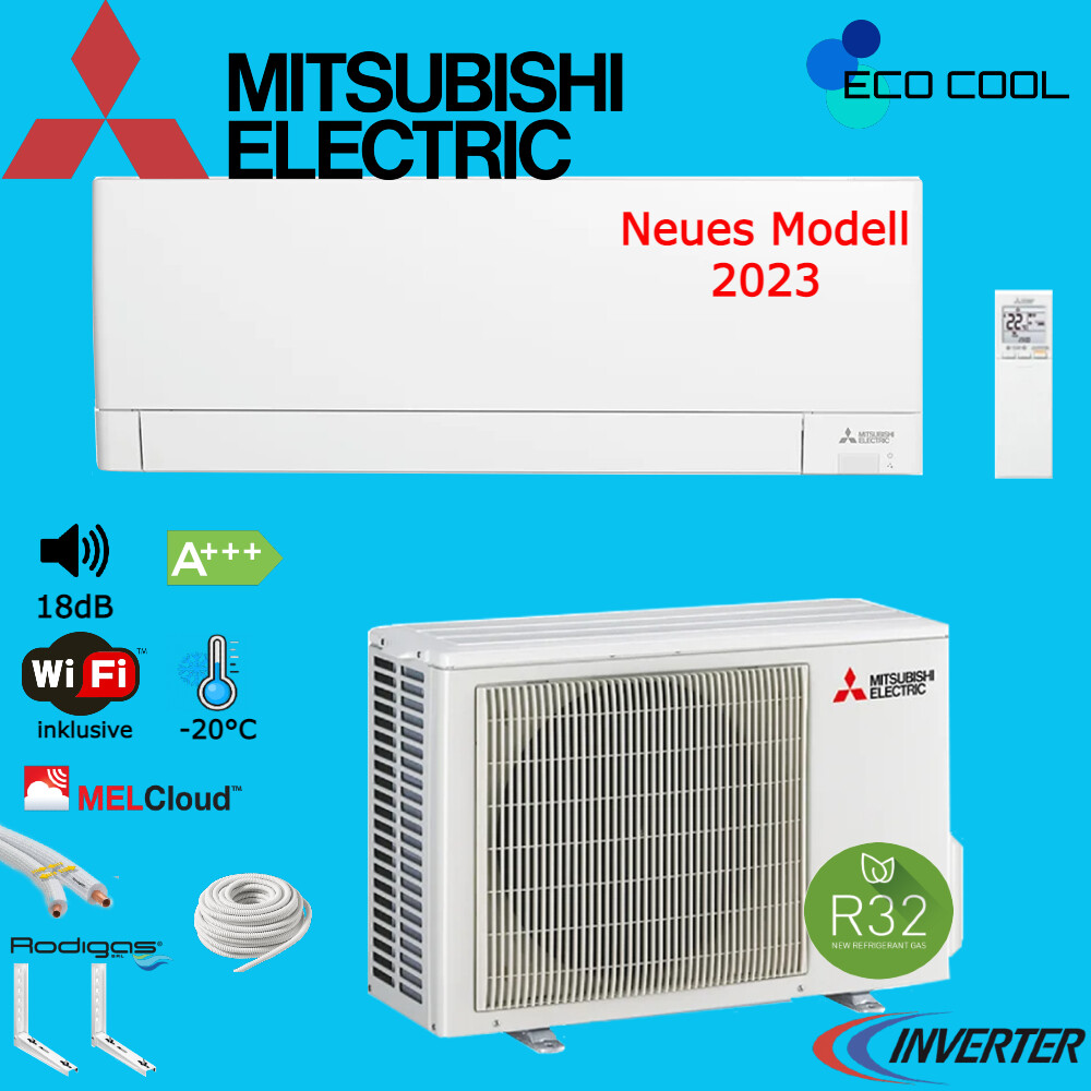 Mitsubishi Compacto AY 3,5 kW Aire Acondicionado Pared Aire Acondicionado Split Set MSZ-AY35VGK