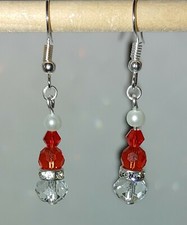 Fun Holiday Santa Silver Plated Fishhook Earrings C82