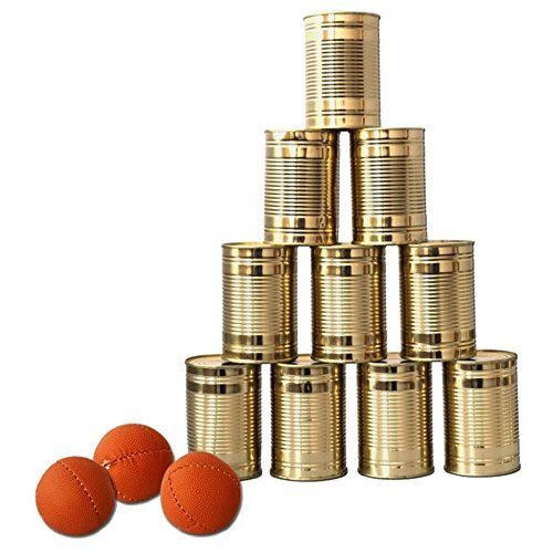 Corvus A750420 - Dosenwerfen, 10 Dosen, 3 Bälle