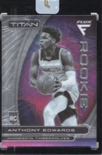 Anthony Edwards Basketball Panini #6 Titan Rookies Purple Minnesota Timberwolves