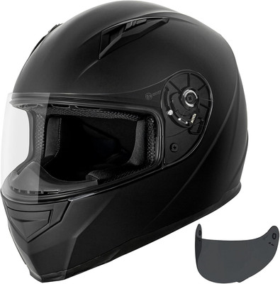 VX Lightweight Full Face Motorcycle Street Bike Helmet with Extra Tinted Visor, 