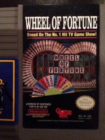 Nintendo Game Tek's Wheel of Fortune Game Cartridge for NES-001.