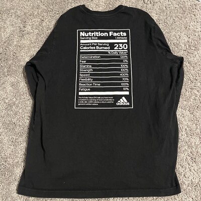 Adidas Original ( Nutrition Facts) Snack GPX Long Sleeve In Black