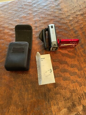 Dr Tech Camcorder, Red, 8x Zoom, CMOS Precision Sensor, Good Condition, HDDV5520