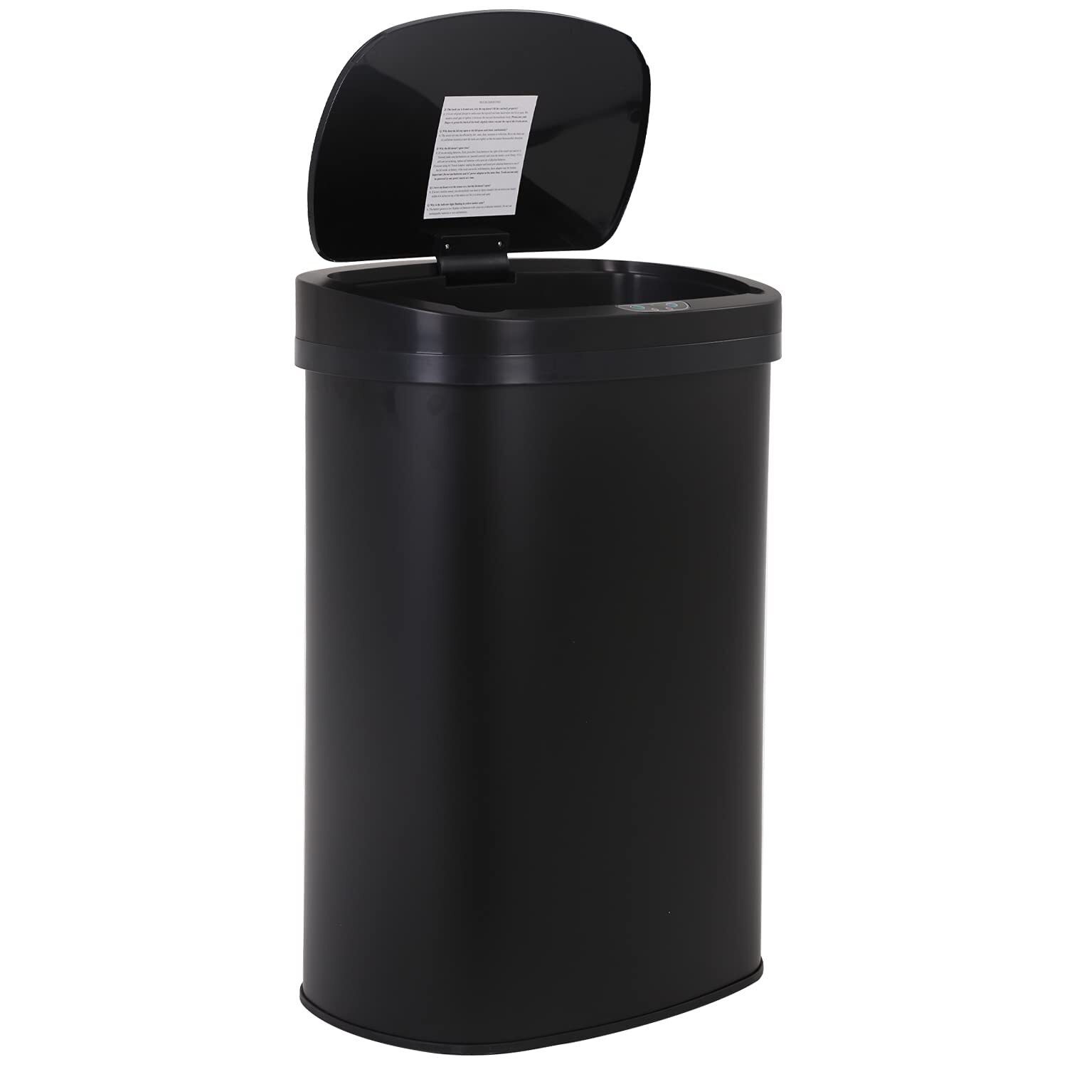 13 Gallon 50 Liter Garbage Can Kitchen Trash Can with Lid Automatic Sensor To...