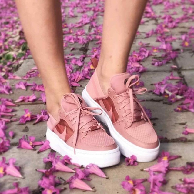 court vision alta sneaker pink