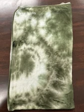 Baby Bazzle Green White Tie-Dye Forever Swaddle Blanket Infant Newborn 33”x38.5”