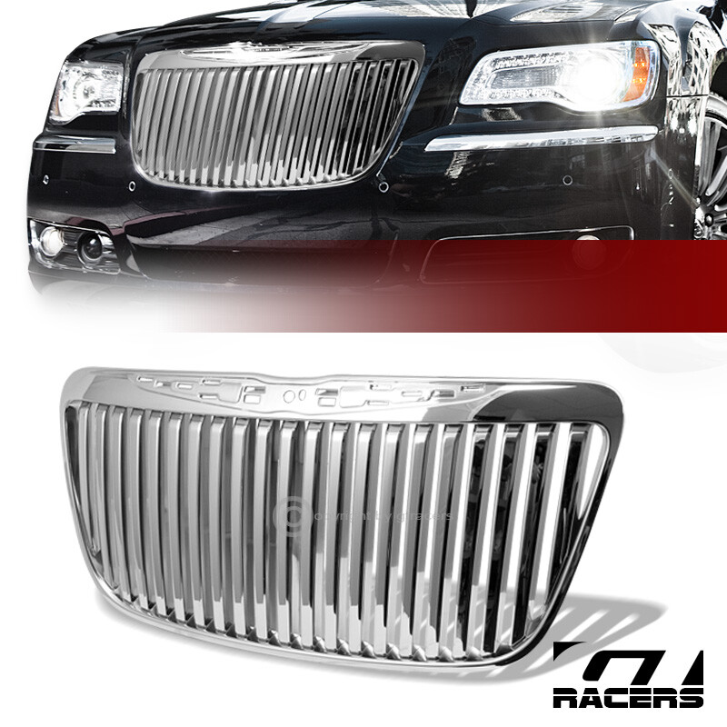 For 2011-2014 Chrysler 300/300C Chrome Vertical Front Hood Bumper