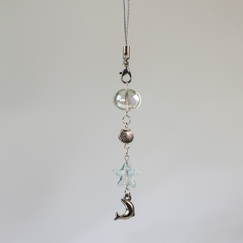 Y2K Fashion Ocean Dolphin Starfish Phone Chain Cute Beaded Mobile Phone Lany _ou - Zdjęcie 5 z 5