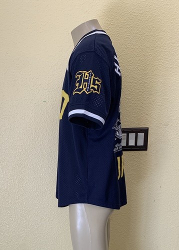 IRO OCHI Men’s Size XL Navy Blue HIROSHIMA Embroidered Baseball Jersey - Picture 4 of 12