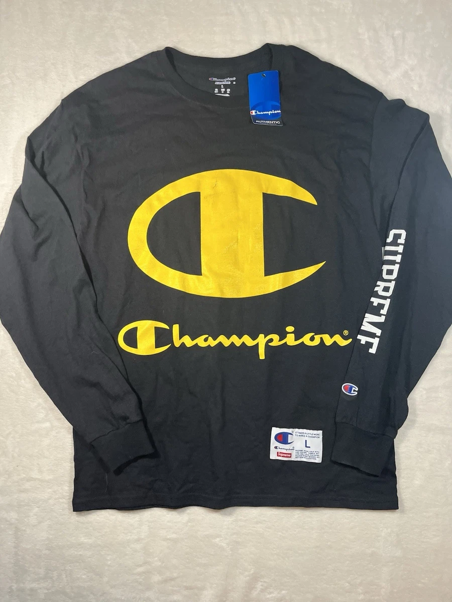 Supreme Size L Long Sleeve Solid Regular Size T-Shirts for Men for