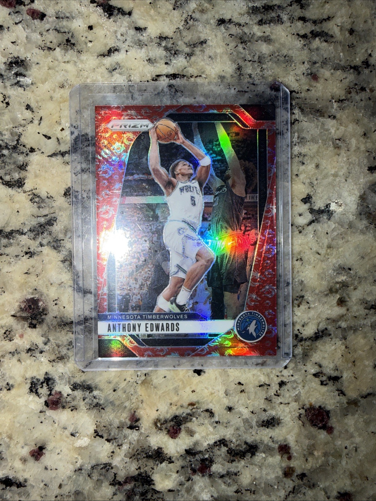2024-25 Panini Prizm China Anthony Edwards #100 Dragon Year Prizm /88