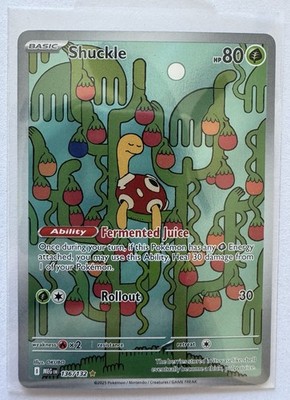 Pokémon Shuckle Rare Basic 80 HP 30 Power Me01 Mega Evolution 136/132 2025 Card