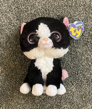 TY Beanie Boos - PEPPER the Black & White Cat  (6 inch)  With Tags