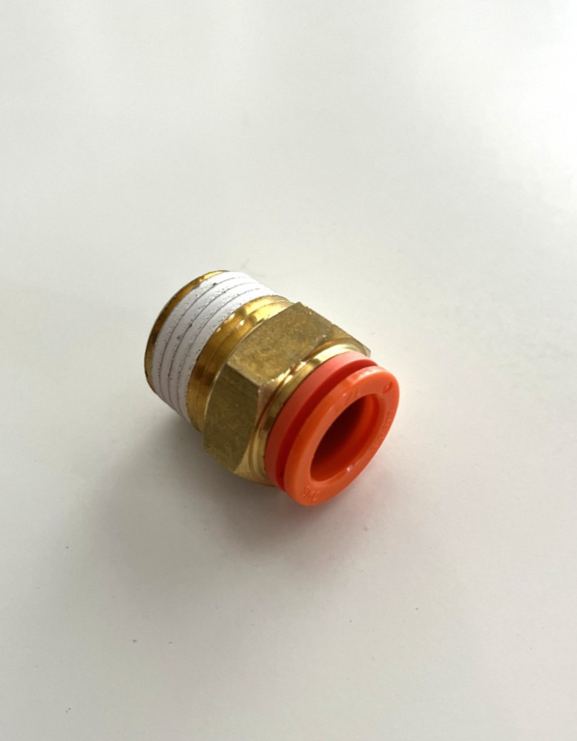 SMC KQ2H13-37AS 1/2" NPT x 3/8" OD TUBE MALE CONNECTOR, Lot of 20