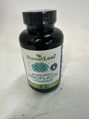 ForestLeaf Riboflavin Vitamin B2 400mg NonGMO Gluten Free 90ct BB10/27