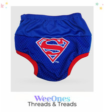Superman Baby Photo Prop Diaper Cover One Size Excellent Condition