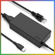 Universal 65W 45W USB C Laptop Charger Compatible with HP Chromebook