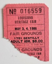 Stevie Ray Vaughan 5/3/86 New Orleans LA Jazz Festival Rare Ticket Stub SRV