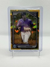 2024 BOWMAN CHROME SAPPHIRE ALDALAY KOLOKIE 1ST GOLD REFRACTOR #BCP-173 ROCKIES