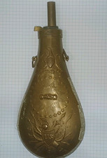 Schwarzpulverflasche (Pulverflasche bzw. Pulverbirne) im US-Milit&auml;r-Stil
