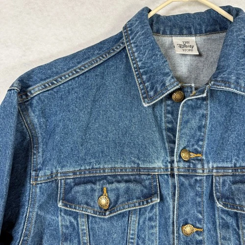 Vintage Disney Store Denim Jacket Embroidered Mickey, Minnie, Characters image 5
