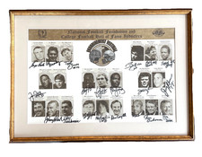 Bo Jackson Signed 1999 College Football HOF Print Jim McMahon Multi Auto No COA