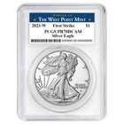 2023-W Proof $1 American Silver Eagle PCGS PR70DCAM FS West Point Label White