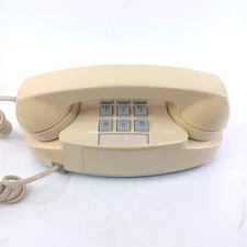 Vintage AT&T Princess Push Button Phone Beige Table Top 1980s